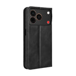 Custodia per telefono in pelle con trama retrò con fibbia magnetica, For ZTE Kantan Sumaho5 A601ZT, For ZTE nubia Neo 5 Pro 5G, For ZTE nubia Neo 5 5G, For ZTE nubia P9 Pro 5G / Optus X Pro 2 5G, For ZTE nubia Neo 5 GT 5G, For ZTE Optus X Value 5G