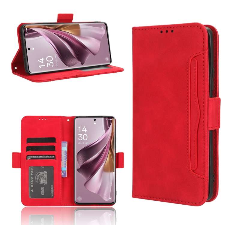 Custodia per telefono in pelle con slot per schede di consistenza al polpaccio, For OPPO A78 4G, For OPPO Find X8 Pro, For OPPO Reno7 A