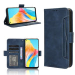 Custodia per telefono in pelle con slot per schede di consistenza al polpaccio, For OPPO A78 4G, For OPPO Find X8 Pro, For OPPO Reno7 A