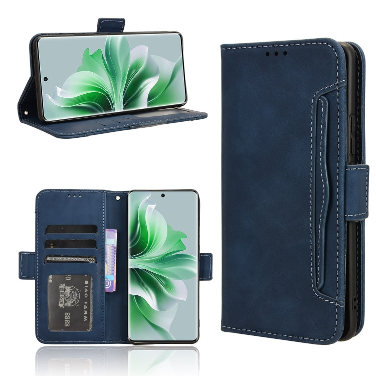 Custodia per telefono in pelle con slot per schede di consistenza al polpaccio, For OPPO Reno11 Pro 5G Global, For OPPO Find X7 Ultra 5G, For OPPO A79 5G / A2 5G, For OPPO Find N3 / OnePlus Open