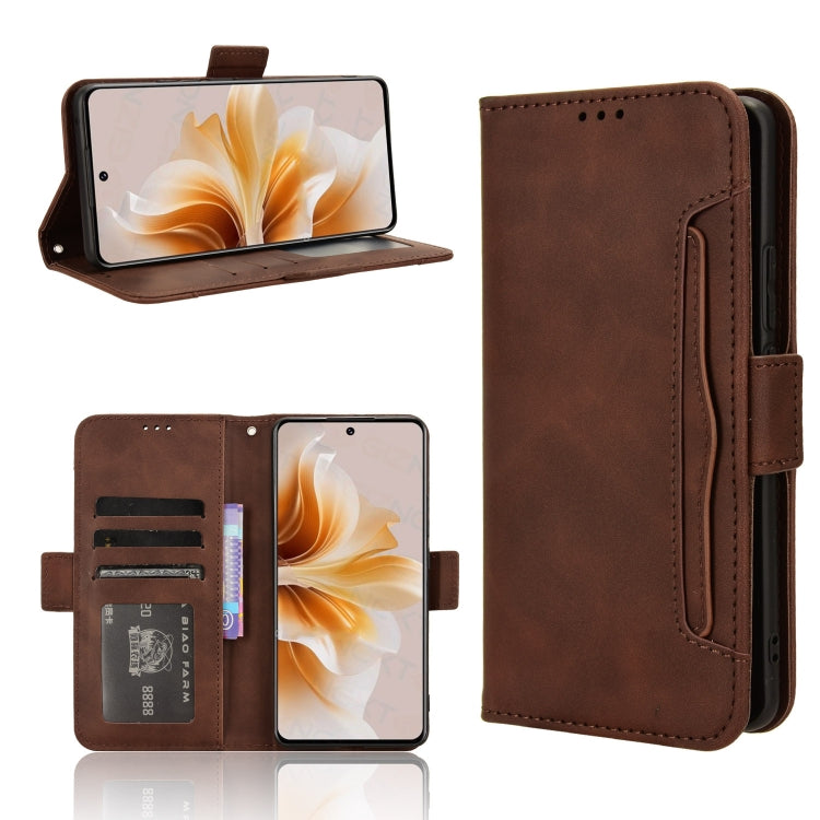 Custodia per telefono in pelle con slot per schede di consistenza al polpaccio, For OPPO A3 Pro 5G Global, For OPPO Reno11 F 5G / F25 Pro 5G, For OPPO Find X7 5G, For OPPO Reno11 5G Global