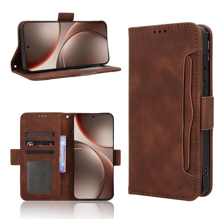 Custodia per telefono in pelle con slot per schede di consistenza al polpaccio, For OPPO A6 Pro 4G / 5G Global / F31 5G, For OPPO A6 Max 5G / F31 Pro+ 5G, For OPPO F31 Pro 5G, For OPPO Find X9 Pro