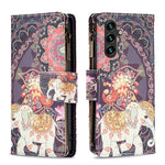 Custodia in pelle con cerniera per Samsung Galaxy A25 5G