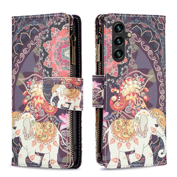 Custodia in pelle con cerniera per Samsung Galaxy A25 5G