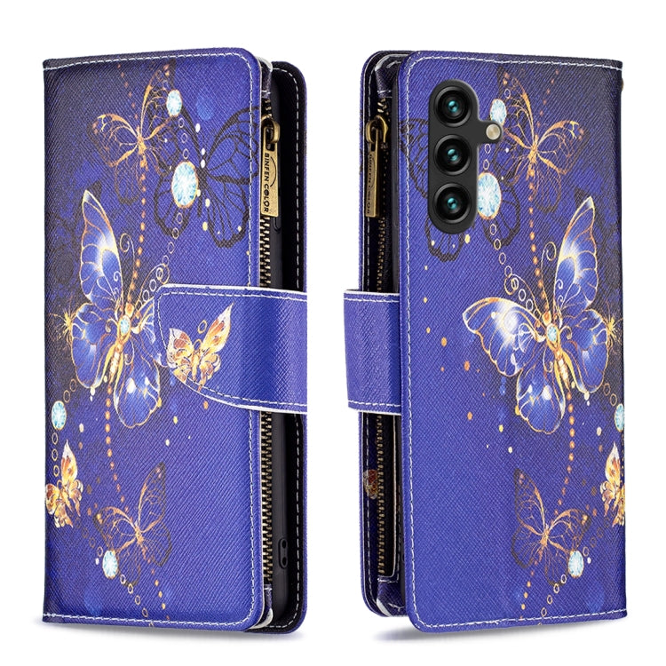Custodia in pelle con cerniera per Samsung Galaxy A25 5G