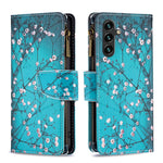 Custodia in pelle con cerniera per Samsung Galaxy A25 5G