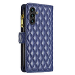 Custodia portafoglio in pelle con cerniera per Samsung Galaxy S24