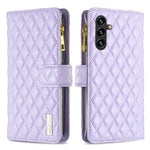 Custodia portafoglio in pelle con cerniera per Samsung Galaxy S24