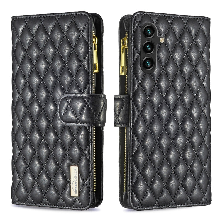 Custodia portafoglio in pelle con cerniera per Samsung Galaxy S24