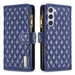 Custodia portafoglio in pelle con cerniera per Samsung Galaxy S24