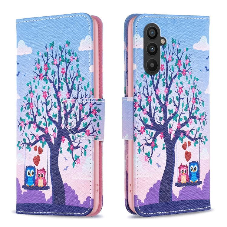Custodia in pelle con motivo per Samsung Galaxy A25 5G