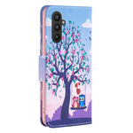 Custodia in pelle con motivo per Samsung Galaxy A25 5G