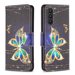 Custodia in pelle con motivo per Samsung Galaxy A25 5G