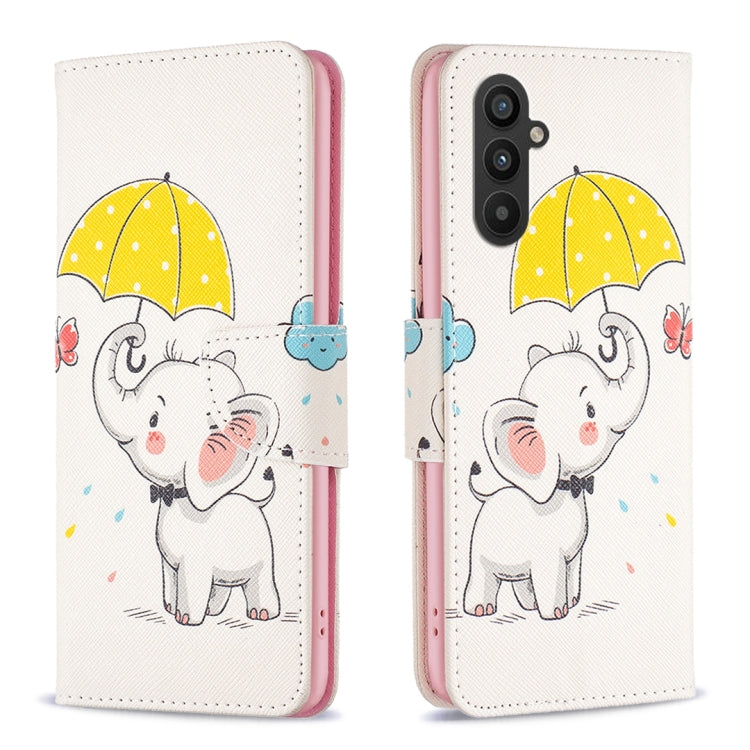 Custodia in pelle con motivo per Samsung Galaxy A25 5G