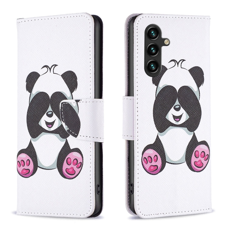 Custodia in pelle con motivo per Samsung Galaxy A25 5G