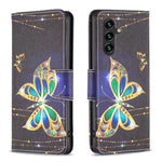 Custodia in pelle con motivo per Samsung Galaxy A25 5G
