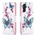 Custodia in pelle con motivo per Samsung Galaxy A25 5G