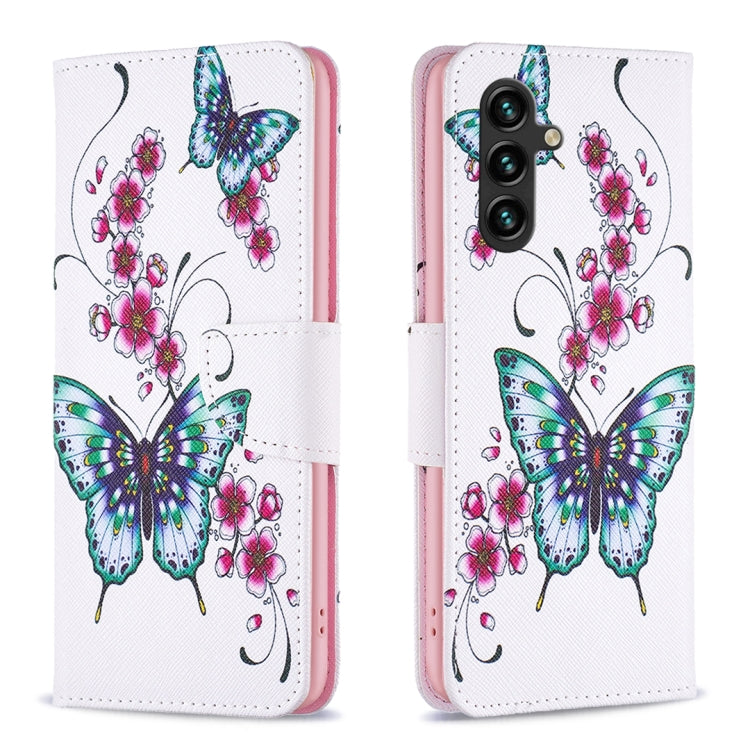 Custodia in pelle con motivo per Samsung Galaxy A25 5G