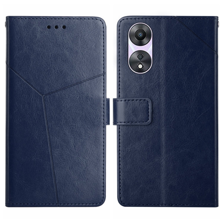 Custodia per cellulare in pelle con motivo a Y a forma di Y, For OPPO A78 4G, For OPPO A79 5G, For OPPO A59 5G
