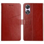Custodia per cellulare in pelle con motivo a Y a forma di Y, For OPPO A78 4G, For OPPO A79 5G, For OPPO A59 5G