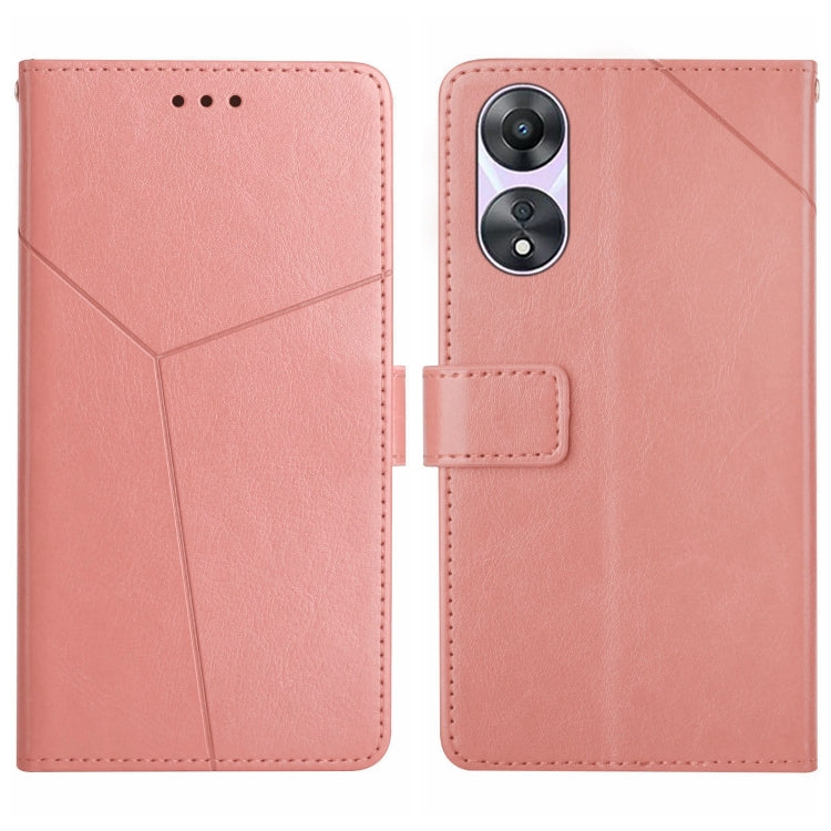 Custodia per cellulare in pelle con motivo a Y a forma di Y, For OPPO Reno11 F 5G/F25 Pro 5G, For OPPO A18 / A38 4G, For OPPO A58 4G, For OPPO Reno10 Global / Reno10 Pro Global