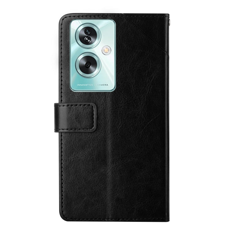 Custodia per cellulare in pelle con motivo a Y a forma di Y, For OPPO A59 5G