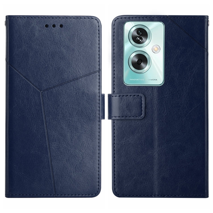 Custodia per cellulare in pelle con motivo a Y a forma di Y, For OPPO Reno11 F 5G/F25 Pro 5G, For OPPO A18 / A38 4G, For OPPO A58 4G, For OPPO Reno10 Global / Reno10 Pro Global