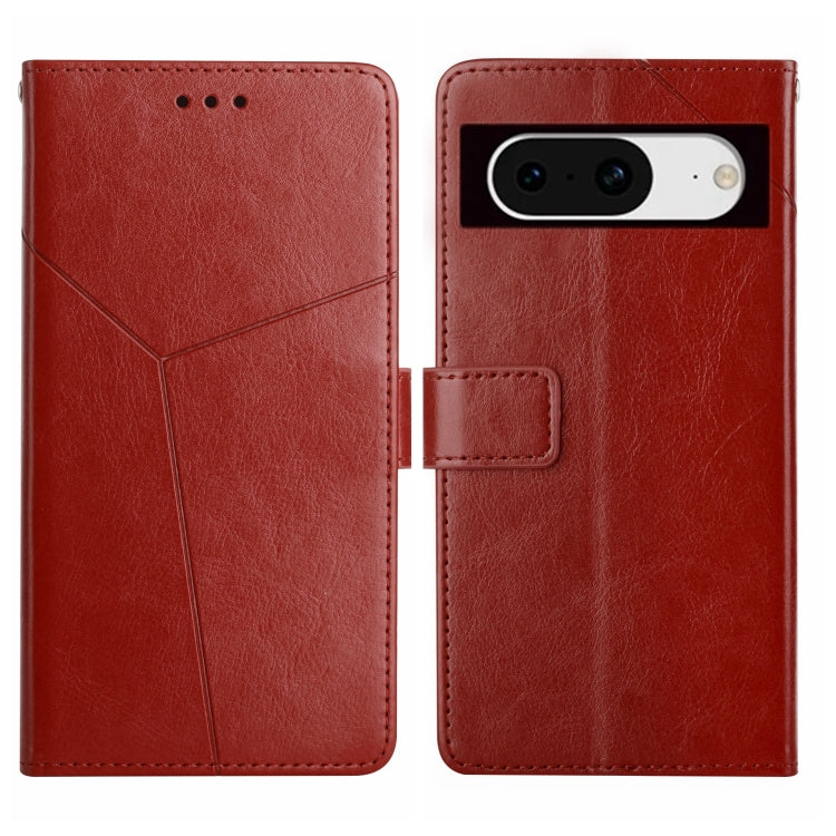 Custodia per cellulare in pelle con motivo a Y a forma di Y, For Google Pixel 8 Pro, For Google Pixel 8