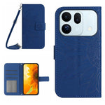 Skin Feel Custodia per telefono in pelle con flip in rilievo Sun Flower con cordino, For OPPO A7 Pro 5G, For OPPO Find X10 5G