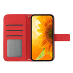 Skin Feel Custodia per telefono in pelle con flip in rilievo Sun Flower con cordino, For Google Pixel 9 Pro XL, For Google Pixel 9 Pro