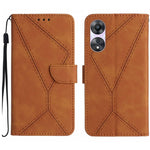 Custodia per telefono in pelle goffrata con cuciture, For OPPO A78 4G, For OPPO A79 5G, For OPPO A59 5G