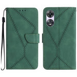 Custodia per telefono in pelle goffrata con cuciture, For OPPO A78 4G, For OPPO A79 5G, For OPPO A59 5G