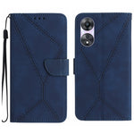 Custodia per telefono in pelle goffrata con cuciture, For OPPO A78 4G, For OPPO A79 5G, For OPPO A59 5G