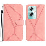 Custodia per telefono in pelle goffrata con cuciture, For OPPO A78 4G, For OPPO A79 5G, For OPPO A59 5G