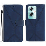 Custodia per telefono in pelle goffrata con cuciture, For OPPO A78 4G, For OPPO A79 5G, For OPPO A59 5G