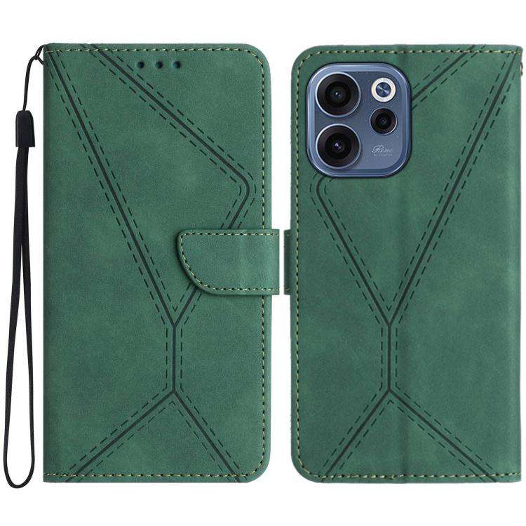 Custodia per telefono in pelle goffrata con cuciture, For OPPO Reno16 F / Reno16 FS 5G, For OPPO Reno16 / Reno16 Pro 5G Global, For OPPO A6 5G Global / A6x 5G, For OPPO Reno15 F 5G Global