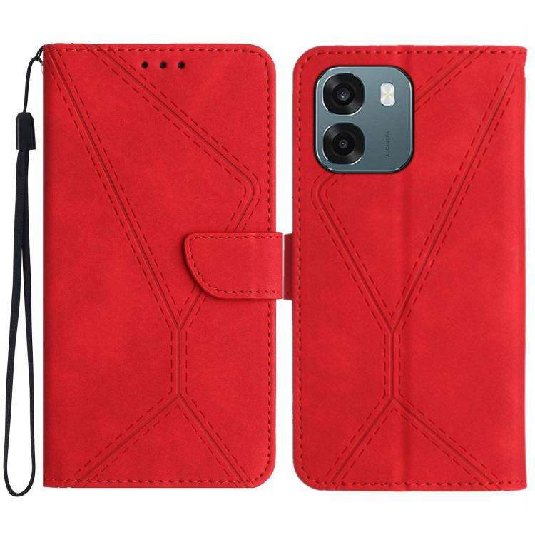 Custodia per telefono in pelle goffrata con cuciture, For OPPO Reno16 F / Reno16 FS 5G, For OPPO Reno16 / Reno16 Pro 5G Global, For OPPO A6 5G Global / A6x 5G, For OPPO Reno15 F 5G Global