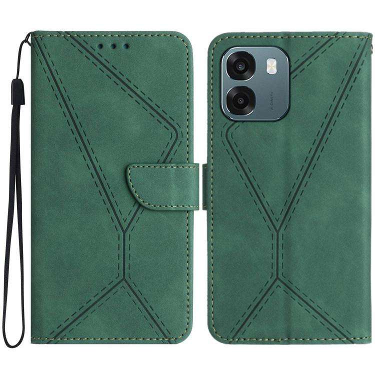 Custodia per telefono in pelle goffrata con cuciture, For OPPO Reno16 F / Reno16 FS 5G, For OPPO Reno16 / Reno16 Pro 5G Global, For OPPO A6 5G Global / A6x 5G, For OPPO Reno15 F 5G Global