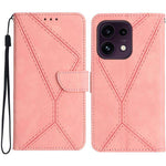 Custodia per telefono in pelle goffrata con cuciture, For OPPO Reno16 F / Reno16 FS 5G, For OPPO Reno16 / Reno16 Pro 5G Global, For OPPO A6 5G Global / A6x 5G, For OPPO Reno15 F 5G Global