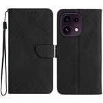 Custodia per telefono in pelle goffrata con cuciture, For OPPO Reno16 F / Reno16 FS 5G, For OPPO Reno16 / Reno16 Pro 5G Global, For OPPO A6 5G Global / A6x 5G, For OPPO Reno15 F 5G Global