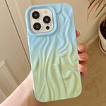 Custodia per cellulare in TPU con sensazione oleosa e sfumata di rughe, For iPhone 15, For iPhone 14, For iPhone 14 Pro, For iPhone 14 Pro Max