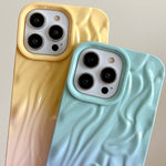 Custodia per cellulare in TPU con sensazione oleosa e sfumata di rughe, For iPhone 15, For iPhone 14, For iPhone 14 Pro, For iPhone 14 Pro Max