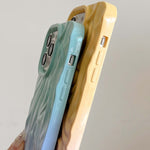 Custodia per cellulare in TPU con sensazione oleosa e sfumata di rughe, For iPhone 15, For iPhone 14, For iPhone 14 Pro, For iPhone 14 Pro Max