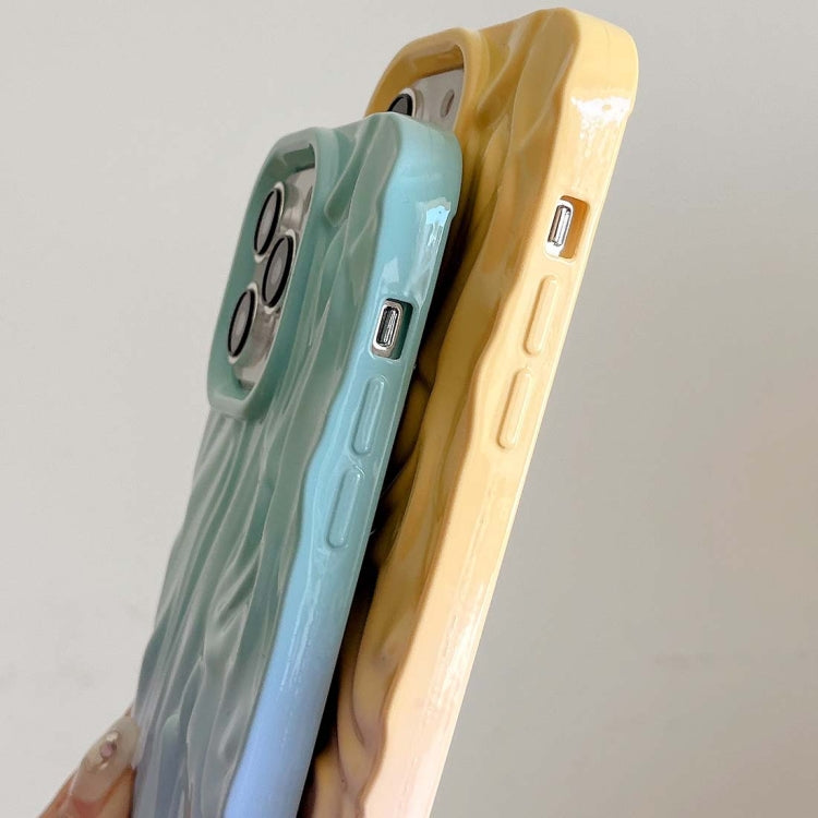Custodia per cellulare in TPU con sensazione oleosa e sfumata di rughe, For iPhone 15, For iPhone 14, For iPhone 14 Pro, For iPhone 14 Pro Max