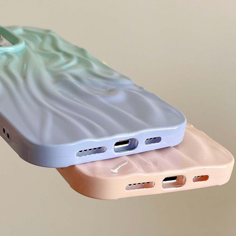 Custodia per cellulare in TPU con sensazione oleosa e sfumata di rughe, For iPhone 15, For iPhone 14, For iPhone 14 Pro, For iPhone 14 Pro Max