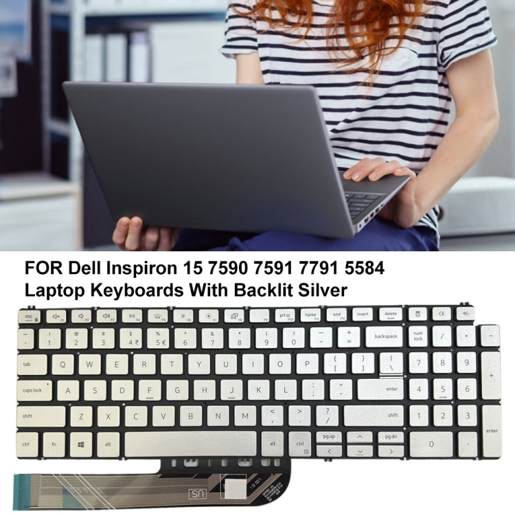 Tastiera retroilluminata USA per Dell Inspiron 15 7590/7791/5584