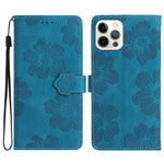 Custodia per cellulare in pelle con motivo floreale in rilievo, For iPhone 14 Pro Max, For iPhone 13 Pro Max, For iPhone 13 Pro, For iPhone 13