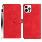 Custodia per cellulare in pelle con motivo floreale in rilievo, For iPhone 14 Pro Max, For iPhone 13 Pro Max, For iPhone 13 Pro, For iPhone 13