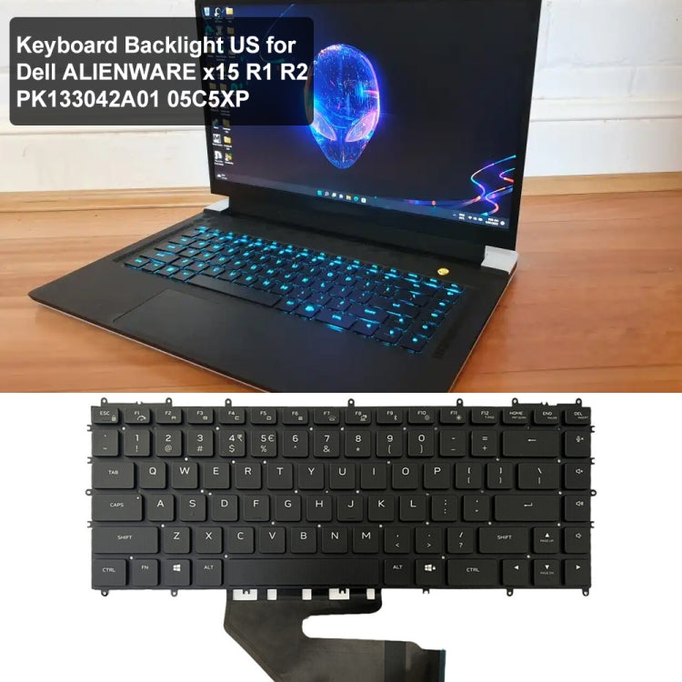 Tastiera retroilluminata USA per Dell Alienware x15 R2 R1