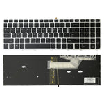 Tastiera retroilluminata con cornice argento per HP ProBook 650 G
